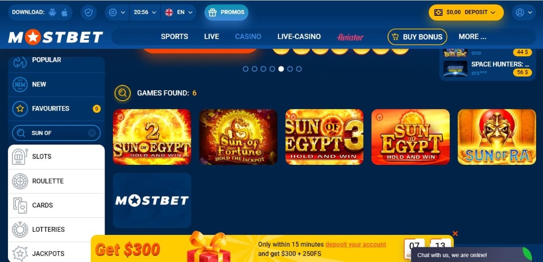 slot interface Sun of Egypt