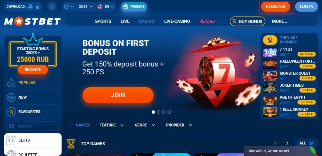 register button